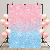 Lofaris Glitter Blue Pink Sequins Simple Birthday Backdrop
